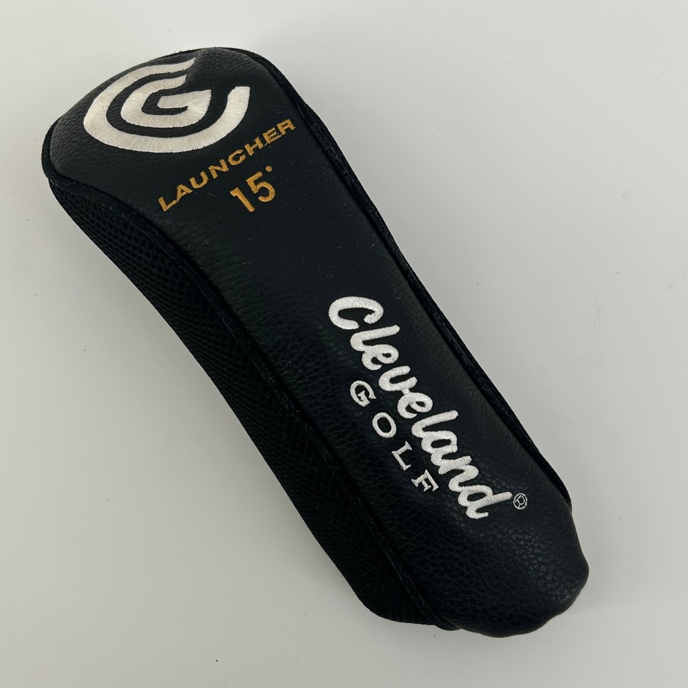 Cleveland Golf Launcher 15 Degree Fairway Wood Headcover Black Mesh Synthetic